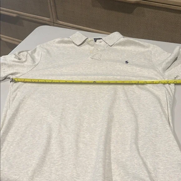 Polo Ralph Lauren - Men's Short Sleeve Polo Shirt. Size Large. Beige. - Picture 7 of 12